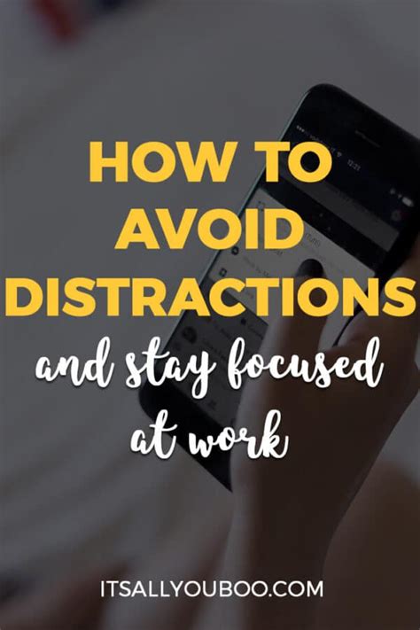 How To Reduce Distractions Archives Its All You Boo