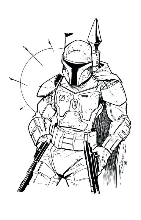 Boba Fett Coloring Pages Printable At Getdrawings Free Download