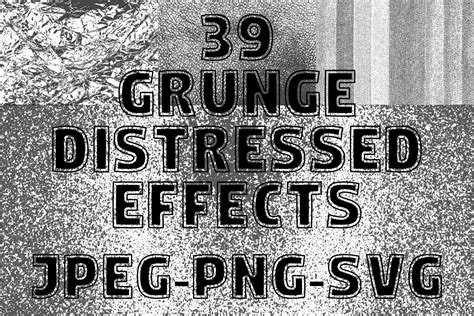 Distressed And Grunge Effect Bundle 39 Graphic By Hatimestea · Creative