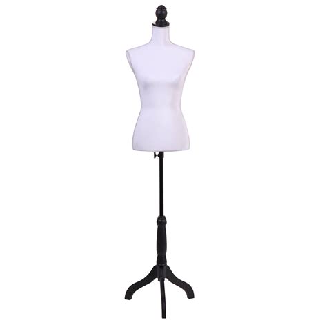 sandinrayli white female mannequin torso dress clothing form display sewing mannequin w tripod