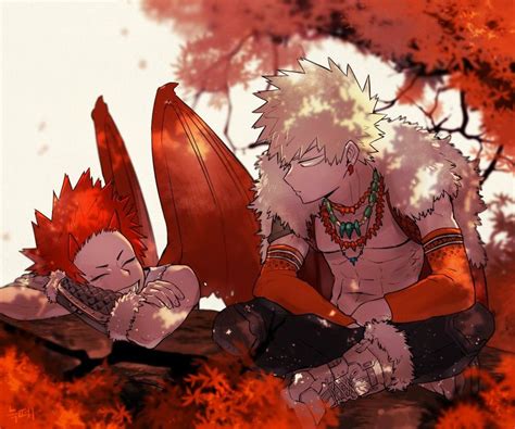 Kiribaku Bakugou Katsuki Kirishima Eijirou Boku No Hero Academia Bnha