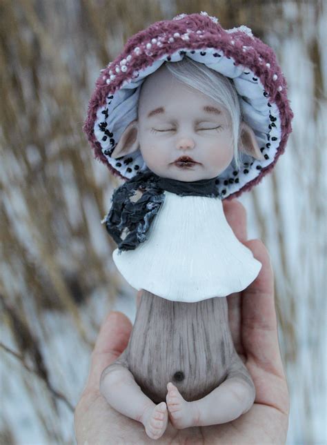 Mushroom Doll Ooak Doll Art Doll Artist Doll Fantasy Toy Etsy