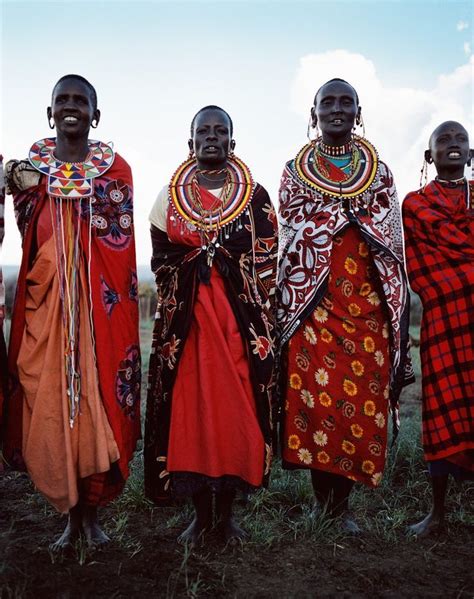 Maasai Bright And Colourful Tribos Africanas Povos Tribais E
