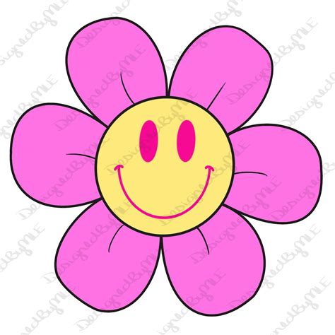 Smiley Face Flower Clipart Pictures