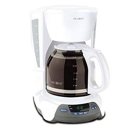 Mr Coffee Simple Brew 12 Cup Programmable Coffee Maker White