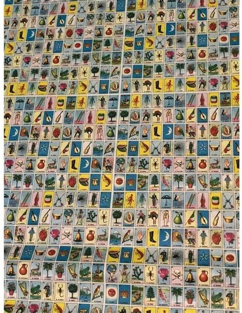 Authentic Mexican Loteria Bingo Chalupa Game Poster Rolls Make Etsy