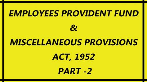 The employee provident fund (epf) is a type of retirement saving scheme offered under the employees' provident funds and miscellaneous employee provident fund organization has been in existence since 1951 when it was form after the employees' provident funds ordinance. Employees Provident Fund & Miscellaneous Provisions Act ...