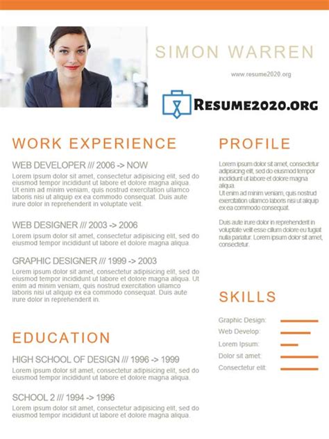 Free Cv Template Designs For Word 2020 Riset