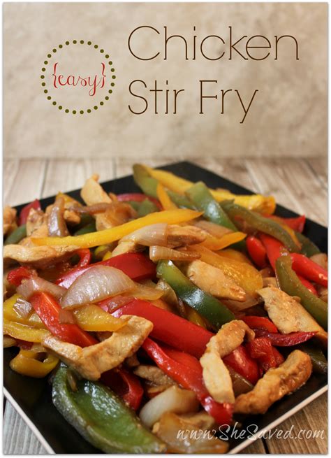 Calories 108 calories from fat 36. Easy Chicken Stir Fry Recipe - SheSaved®