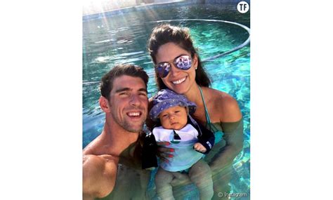 Michael Phelps, sa compagne Nicole Johnson et leur fils Boomer ...