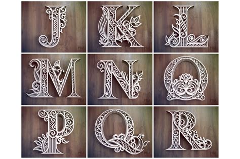 Download A-Z Layered Letters Bundle, Alphabet letters Bundle ...