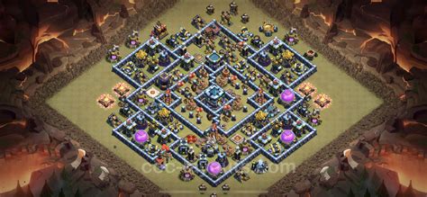 Best Anti 2 Stars War Base Th13 With Link Anti Everything 2023 Town