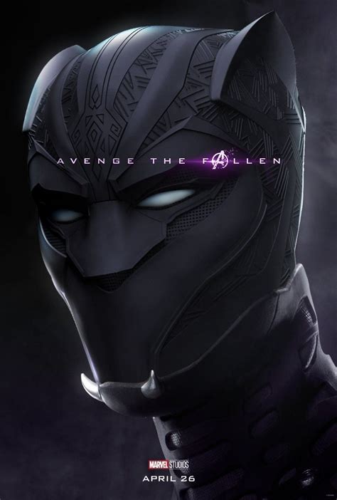 Black Panther Avengers Endgame Character Poster • Bosslogic Black