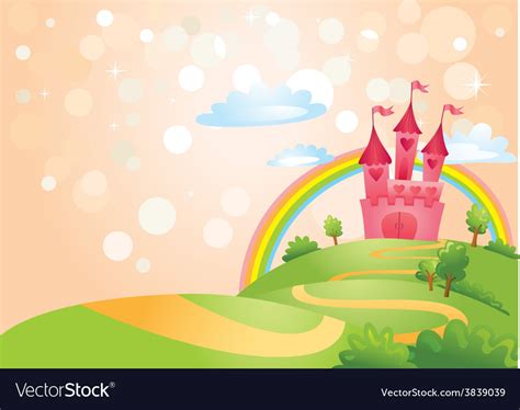 Fairy Tale Castle Royalty Free Vector Image Vectorstock