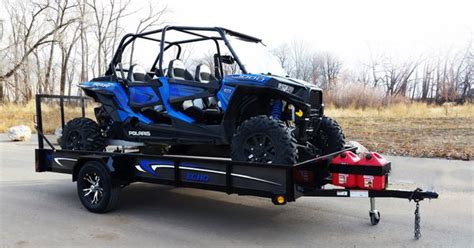 A Beautiful Rzr With 13 Ultimate Utv Trailer And Custom Matching