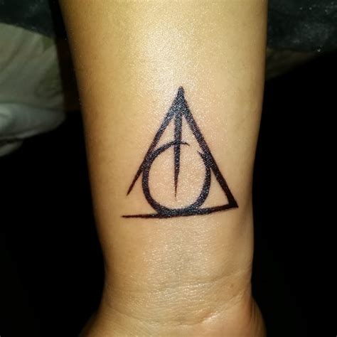 My Very First Tattoo The Deathly Hallows Symbol From Harry Potter