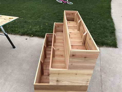 How To Build A Tiered Garden Planter Box Garden Planter Boxes