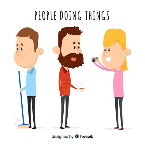 Free Vector People Doing Things Collection