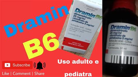 Qual A Diferença Do Dramin Para O Dramin B6