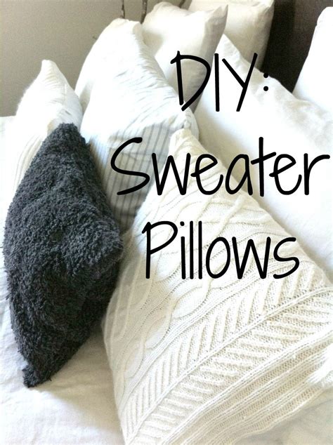 Sweater Pillows Raid Your Closet Or Goodwill For Sweaters Diy
