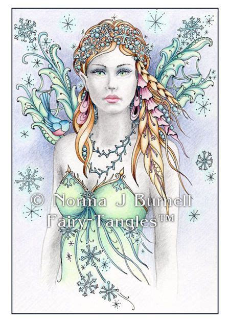 An Original Fairy Tangle Title Snowbird Fairy An Original Color