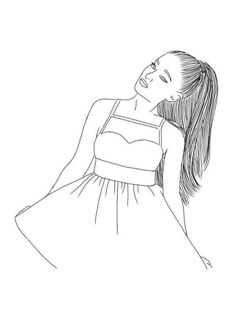 Ariana Grande Coloring Pages