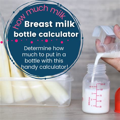 Breast Milk Calculator How Much Expressed Milk Does Your Baby Need The Breastfeeding Mama