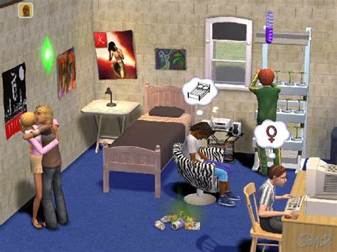 Judging By These Two Screenshots The University The Sims 2 Beta