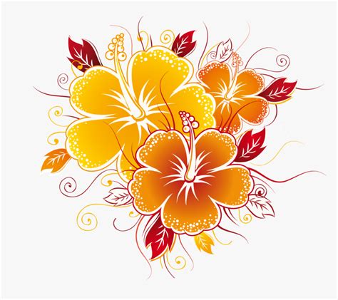 Colorful Swirl Flowers Png Transparent Png Transparent Png Image