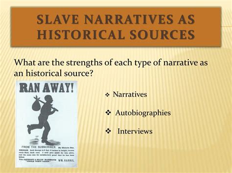 Ppt Teaching Slavery Using Slave Narratives Powerpoint Presentation Free Download Id