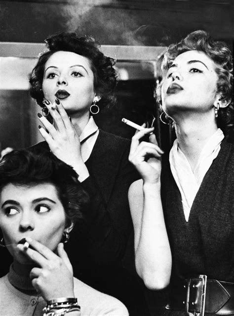 Models Learning Proper Smoking Technique 1953thanks Bourbon And
