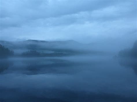 Blue Lake Algonquin Adirondack Nightfall With Fog At Lake Flickr