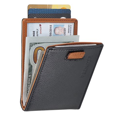 Primoxe Mens Modern Bifold Minimalistic Slim Pocket Wallet Durable