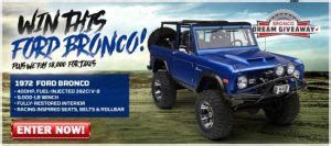 1972 Ford Bronco plus $8,000 towards Taxes