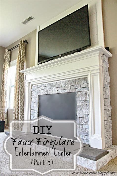 Diy Faux Fireplace For Under 600 The Big Reveal Blesser House