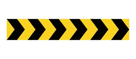Arrow Road Yellow Sign Warning Striped Arrow Safety Type