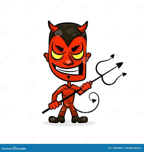 el personaje de dibujos animados del diablo se divierte la cara de la mascota con una mueca