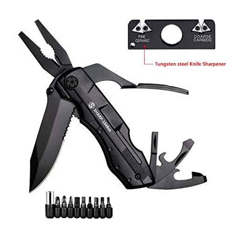 Multitool Pocket Knife 6 In 1 Multipurpose Tool With Folding Knives