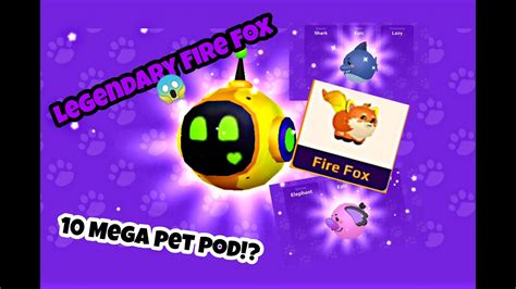 Opening 10 Mega Pet Pod Got Legendary Pet Pkxd Youtube
