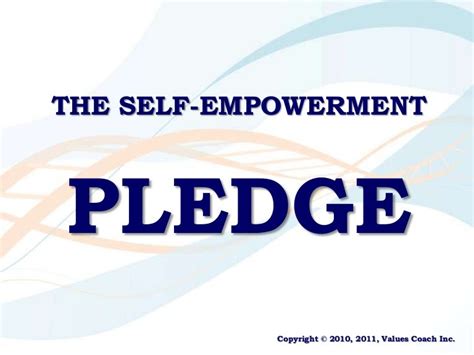 The Self Empowerment Pledge