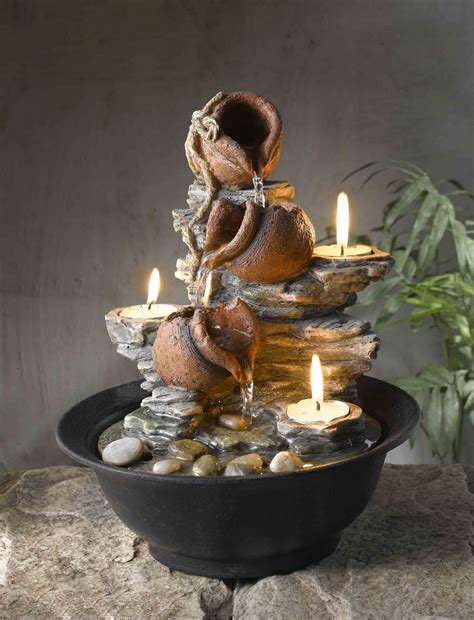 If you are watching my video first time and you like my content , then please subscribe and like video. Indoor Tabletop Fountain Water Tea Light Candle Holders ...