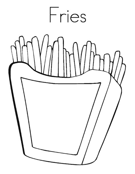 Download French Fries Character coloring page - Coloring Page ...