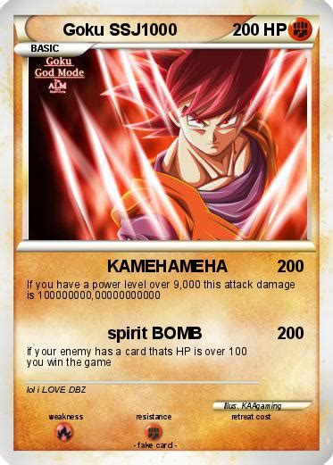 Pokémon Goku Ssj1000 2 2 Kamehameha My Pokemon Card