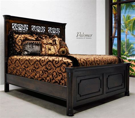 Wrought iron and wood bedroom sets. mediterranean style bedroom furniture | Rustic ...