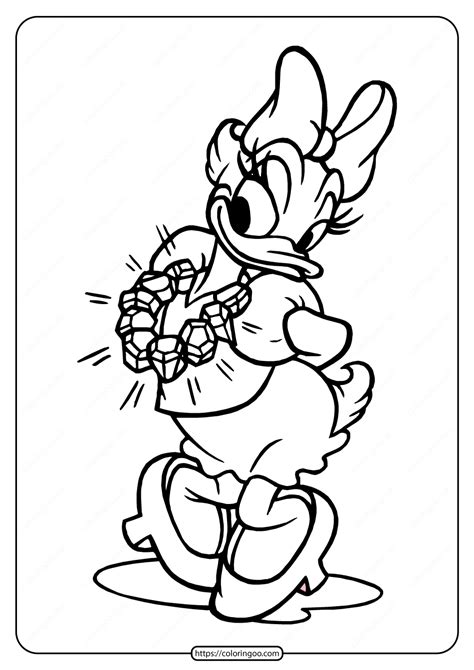 Daisy Duck Coloring Pages For Kids