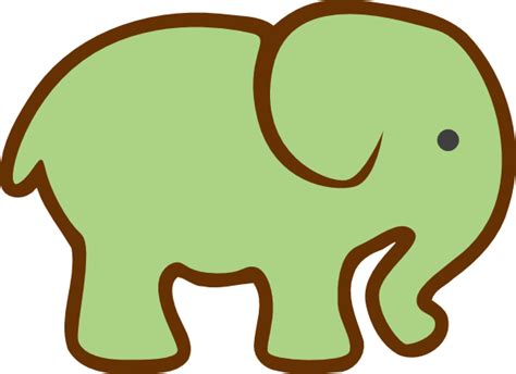 Green Elephant Clip Art At Vector Clip Art Online Royalty