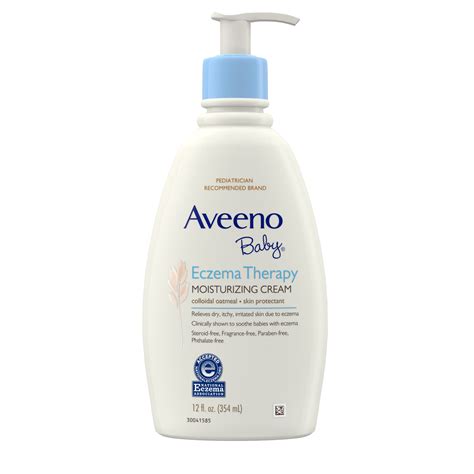 Aveeno Baby Eczema Therapy Moisturizing Cream Natural Oatmeal 12 Fl