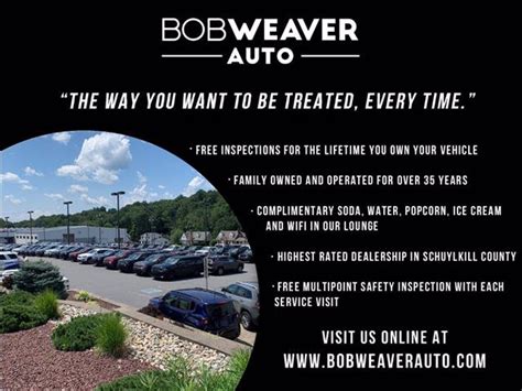 Bob Weaver Auto Pottsville New And Used Car Dealership Pa