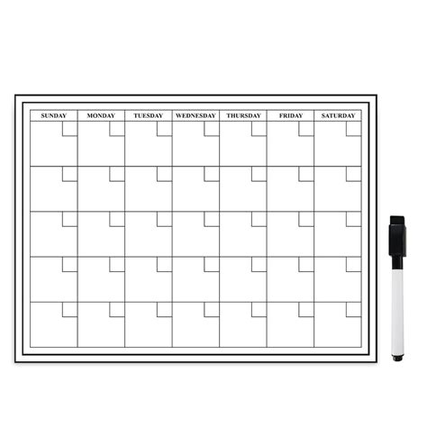 24 Hours To Serve You 18x24 Monthly Erasable Blank Reusable Undated