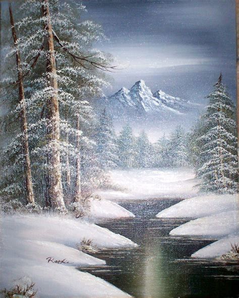 Oil Painting Snow Scenes At Explore Collection Of